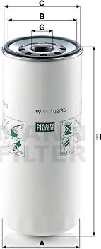 Mann-Filter W 11 102/35 - Eļļas filtrs ps1.lv