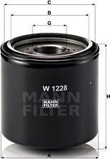 Mann-Filter W 1228 - Eļļas filtrs ps1.lv