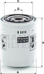 Mann-Filter W 8010 - Eļļas filtrs ps1.lv