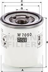 Mann-Filter W 7050 - Eļļas filtrs ps1.lv