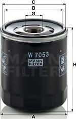 Mann-Filter W 7053 - Eļļas filtrs ps1.lv