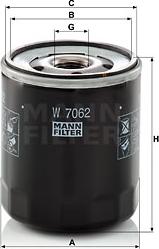 Mann-Filter W 7062 - Eļļas filtrs ps1.lv