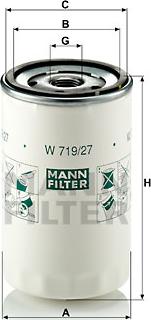 Mann-Filter W 719/27 - Eļļas filtrs ps1.lv