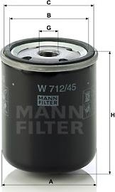 Mann-Filter W 712/45 - Hidrofiltrs, Automātiskā pārnesumkārba ps1.lv