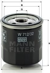 Mann-Filter W 712/32 - Eļļas filtrs ps1.lv