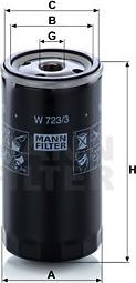 Mann-Filter W 723/3 - Eļļas filtrs ps1.lv