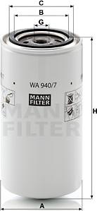 Mann-Filter WA 940/7 - Dzesēšanas šķidruma filtrs ps1.lv