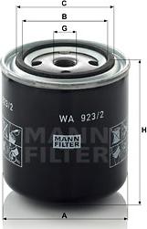 Mann-Filter WA 923/2 - Dzesēšanas šķidruma filtrs ps1.lv