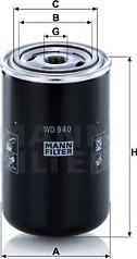 Mann-Filter WD 940 - Eļļas filtrs ps1.lv