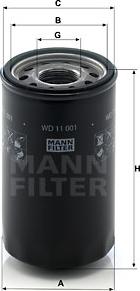 Mann-Filter WD 11 001 - Filtrs, Hidropacēlāja sistēma ps1.lv