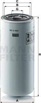 Mann-Filter WD 13 145/3 - Eļļas filtrs ps1.lv