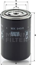 Mann-Filter WDK 940/6 - Degvielas filtrs ps1.lv