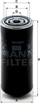 Mann-Filter WDK 962/11 - Degvielas filtrs ps1.lv