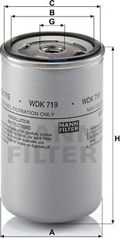 Mann-Filter WDK 719 - Degvielas filtrs ps1.lv