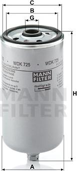 Mann-Filter WDK 725 - Degvielas filtrs ps1.lv