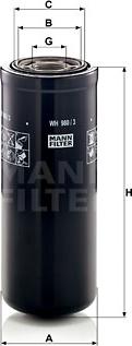 Mann-Filter WH 980/3 - Eļļas filtrs ps1.lv