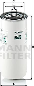 Mann-Filter WK 962/7 - Degvielas filtrs ps1.lv