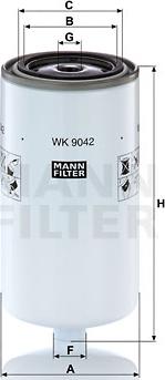 Mann-Filter WK 9042 x - Degvielas filtrs ps1.lv