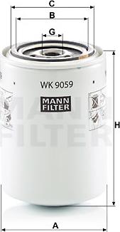 Mann-Filter WK 9059 - Degvielas filtrs ps1.lv