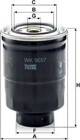 Mann-Filter WK 9057 z - Degvielas filtrs ps1.lv