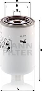 Mann-Filter WK 9165 x - Degvielas filtrs ps1.lv