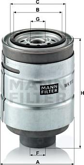 Mann-Filter WK 918 x - Degvielas filtrs ps1.lv