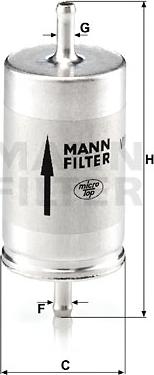 Mann-Filter WK 410 - Degvielas filtrs ps1.lv