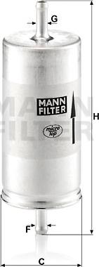 Mann-Filter WK 413 - Degvielas filtrs ps1.lv