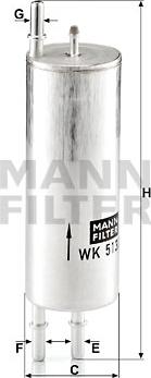 Mann-Filter WK 513/3 - Degvielas filtrs ps1.lv