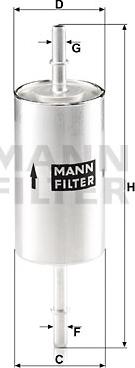 Mann-Filter WK 512/1 - Degvielas filtrs ps1.lv