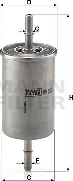 Mann-Filter WK 512/2 - Degvielas filtrs ps1.lv