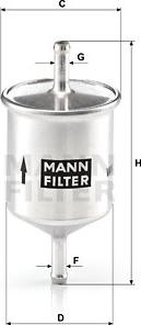 Mann-Filter WK 66 - Degvielas filtrs ps1.lv