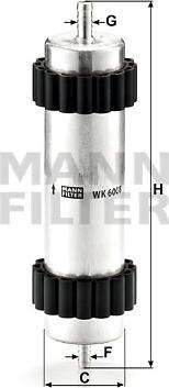 Mann-Filter WK 6008 - Degvielas filtrs ps1.lv