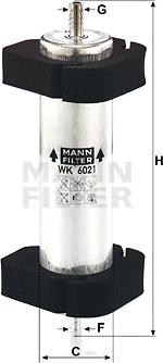 Mann-Filter WK 6021 - Degvielas filtrs ps1.lv