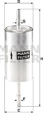 Mann-Filter WK 614/46 - Degvielas filtrs ps1.lv