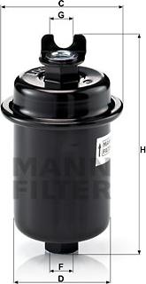 Mann-Filter WK 612/4 - Degvielas filtrs ps1.lv