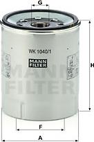 Mann-Filter WK 1040/1 x - Degvielas filtrs ps1.lv