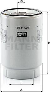 Mann-Filter WK 11 001 x - Degvielas filtrs ps1.lv