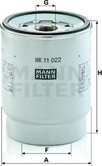 Mann-Filter WK 11 022 z - Degvielas filtrs ps1.lv