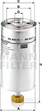 Mann-Filter WK 845/10 - Degvielas filtrs ps1.lv