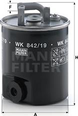 Mann-Filter WK 842/19 - Degvielas filtrs ps1.lv