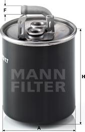 Mann-Filter WK 842/17 - Degvielas filtrs ps1.lv