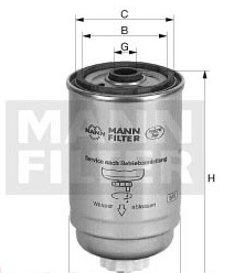 Mann-Filter WK 842/2 (10) - Degvielas filtrs ps1.lv