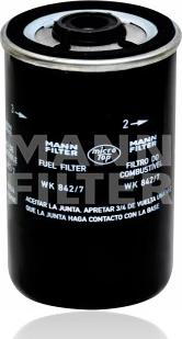 Mann-Filter WK 842/7 - Degvielas filtrs ps1.lv