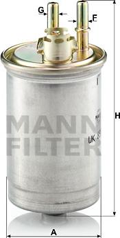 Mann-Filter WK 853/7 - Degvielas filtrs ps1.lv