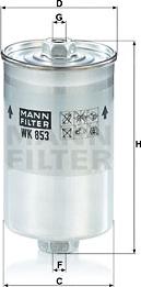 Mann-Filter WK 853 - Degvielas filtrs ps1.lv