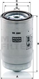 Mann-Filter WK 8060 Z - Degvielas filtrs ps1.lv