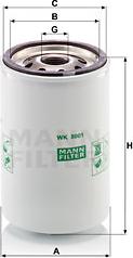 Mann-Filter WK 8001 - Degvielas filtrs ps1.lv