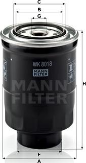 Mann-Filter WK 8018 x - Degvielas filtrs ps1.lv