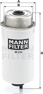 Mann-Filter WK 8193 - Degvielas filtrs ps1.lv